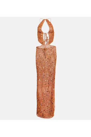 AYA MUSE Abito lungo Morel con paillettes