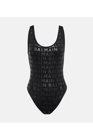 Balmain Costume intero con stampa del logo