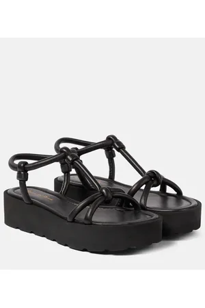 Gianvito Rossi Sandali in pelle con platform