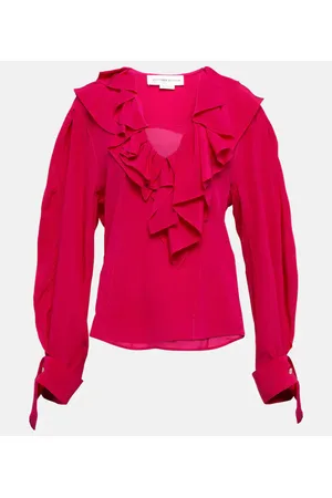 Victoria Beckham Blusa in crêpe de chine di seta