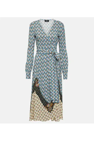 Etro Abito midi in sablé con stampa