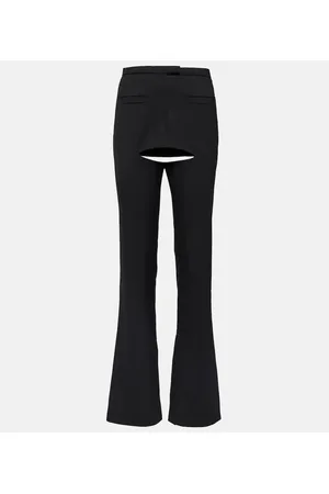 Courrèges Courrèges Pantaloni flared in misto lana con cut-out
