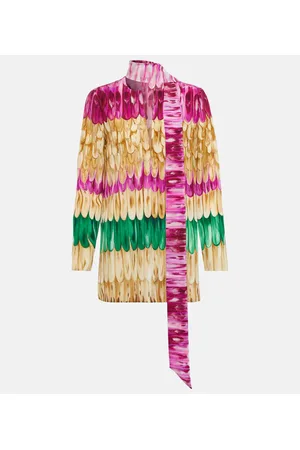 VALENTINO Top in seta con stampa