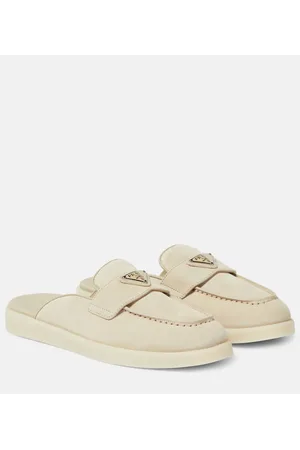 Prada Slippers Saint Tropez Logo in suede