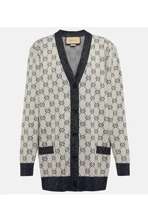 Gucci Cardigan in misto cotone GG