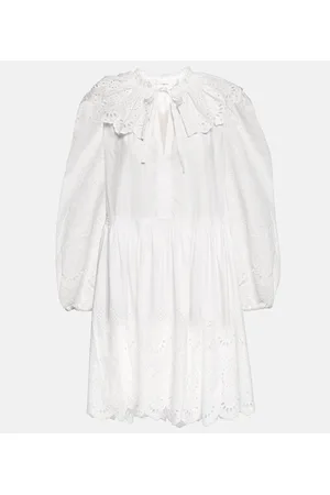 ULLA JOHNSON Miniabito Narcisa in cotone