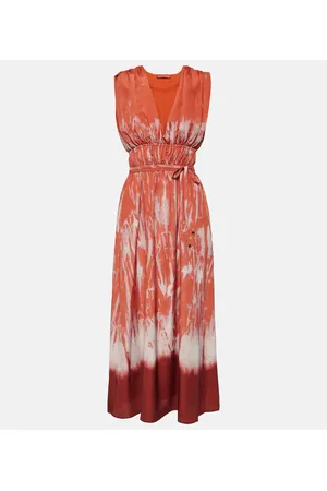 Altuzarra Abito midi Fiona con ruches