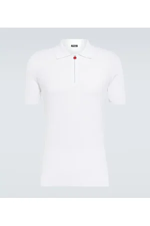 Kiton Polo in cotone con motivo a rombi