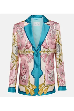 Etro Blazer in seta con stampa