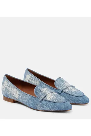 MALONE SOULIERS Mocassini Bruni in denim