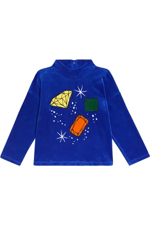 Mini Rodini Pullover Jewels in velluto