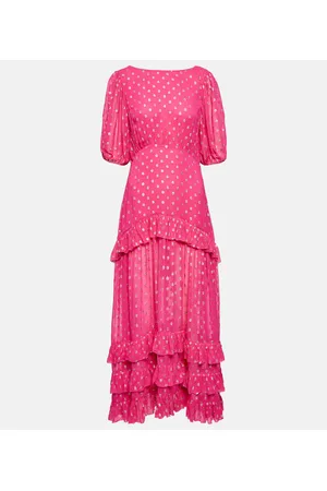 RIXO London Abito lungo Shireen in georgette