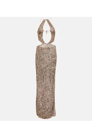 AYA MUSE Abito lungo Morel con paillettes