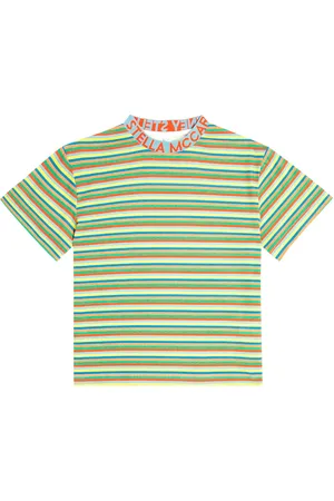Stella McCartney T-shirt in jersey di cotone a righe