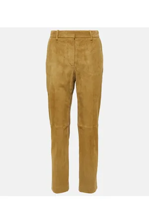 Joseph Pantaloni cropped Coleman in suede