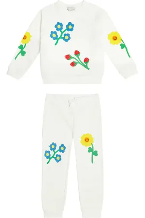 Stella McCartney Felpa e pantaloni sportivi in cotone