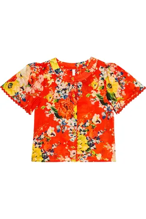 ZIMMERMANN Top Alight in cotone con stampa