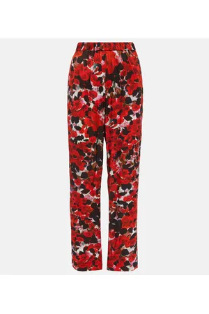 DRIES VAN NOTEN Pantaloni regular con stampa