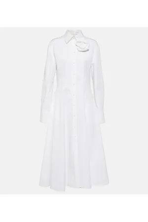 VALENTINO Chemisier in popeline di cotone
