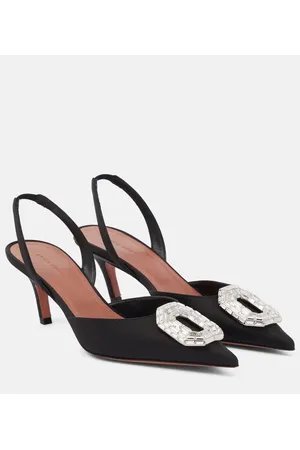 Amina Muaddi Pumps slingback Camelia in raso