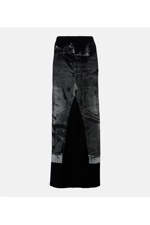 Jean Paul Gaultier Gonna lunga in jersey