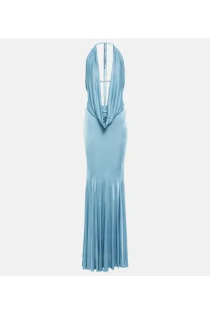 BLUMARINE Abito lungo in raso