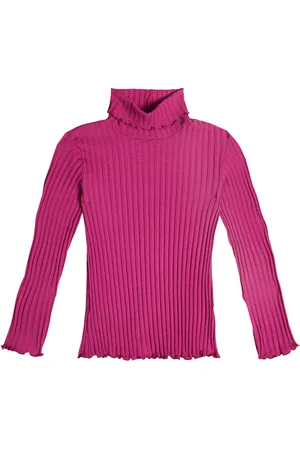 Il gufo Top in maglia di misto cotone a coste