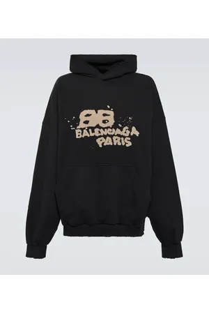 Balenciaga Felpa con cappuccio in jersey di cotone