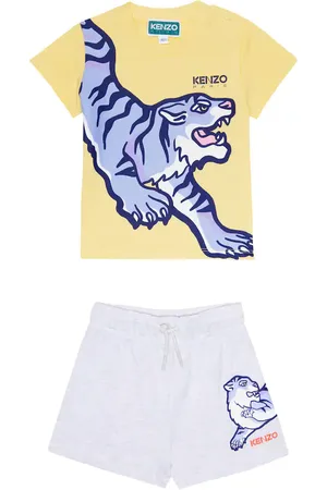 Kenzo Baby - T-shirt e shorts in cotone con stampa