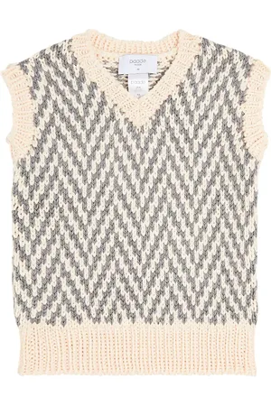 PAADE Gilet in misto lana a righe