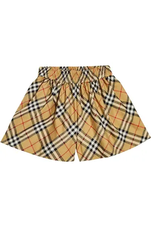 Burberry Shorts Burberry Check in misto cotone