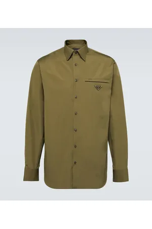 Prada Camicia in cotone con logo