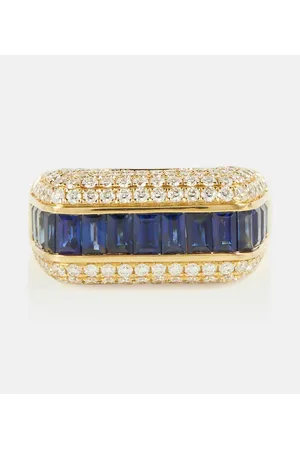 Rainbow K Anello Empress in oro 18 kt con diamanti