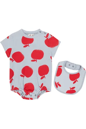 Jelly Mallow Baby - Body e bavaglino Pomme in cotone