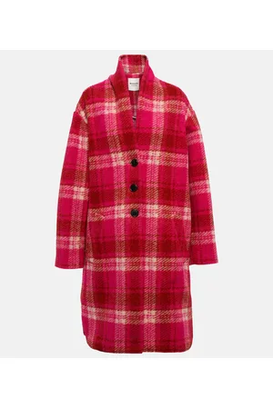 Marant Etoile Cappotto Gabriel in misto lana a quadri