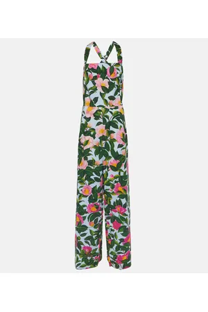 Oscar de la Renta Jumpsuit in misto cotone con stampa
