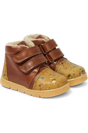 Petit Nord Sneakers in pelle e shearling