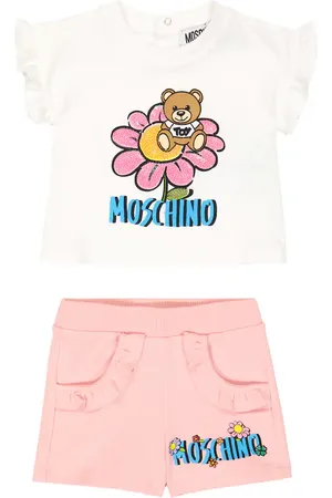 Moschino Baby - T-shirt e shorts in misto cotone