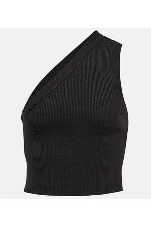 Jacquemus Top cropped La Maille Ascu in misto lino