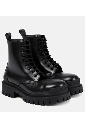 Balenciaga Anfibi Strike in pelle