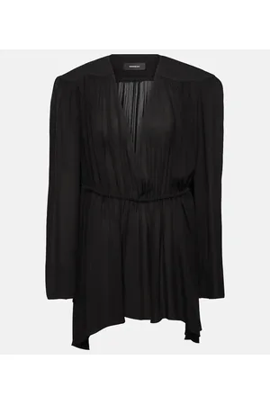 WARDROBE.NYC Miniabito asimmetrico in seta