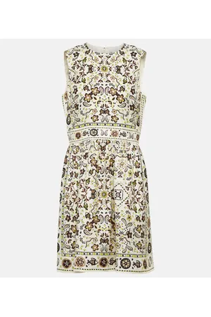 Tory Burch Miniabito in seta con stampa
