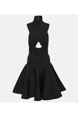 Alaïa Alaïa Miniabito a collo alto con cut-out