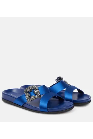 Manolo Blahnik Sandali Chilanghi in raso