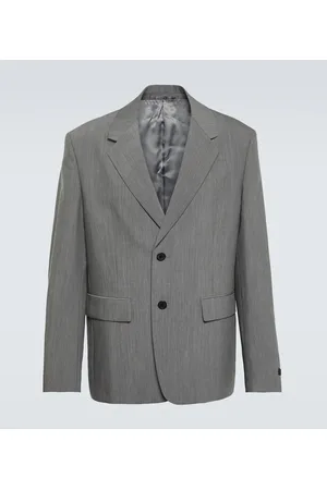 Prada Blazer monopetto in lana e mohair