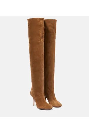 Alaïa Alaïa Stivali Fluide 90 in suede