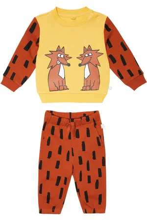 Stella McCartney Baby - Felpa e pantaloni sportivi in cotone