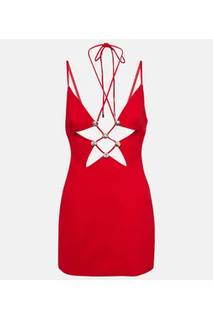 AREA Miniabito in jersey con cut-out