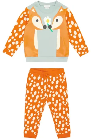 Stella McCartney Felpa e pantaloni sportivi in cotone