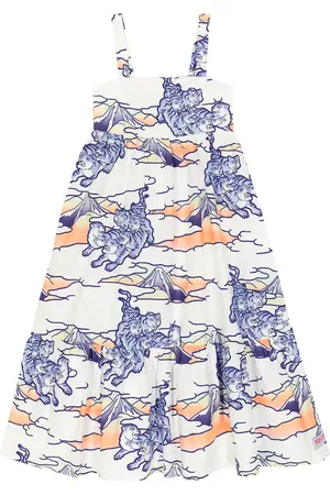 Kenzo Abito in popeline di cotone con stampa